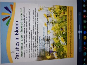  - Parishes In Bloom competition